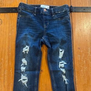 Abercrombie Kids Dark Blue Distressed Jeans
